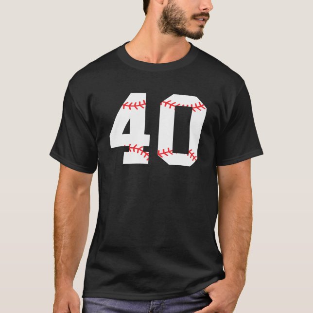 T-shirt Quarante Anniversaire Fête 40E Baseball (Devant)