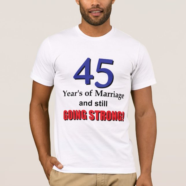T-shirt quarante-cinquième Anniversaire (Devant)