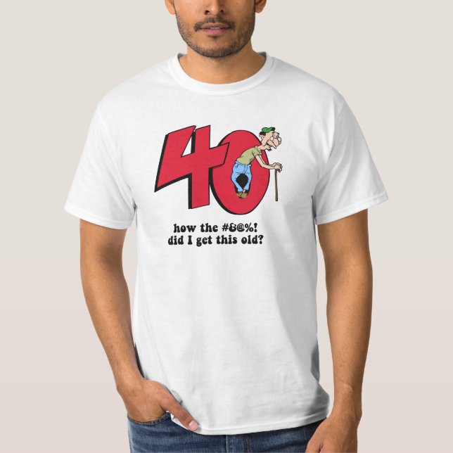 T-shirt quarantième anniversaire (Devant)