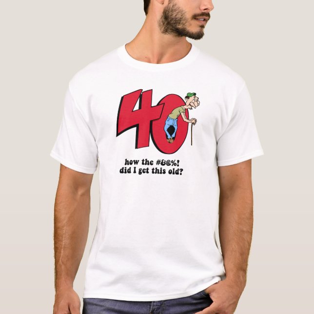 T-shirt quarantième anniversaire (Devant)