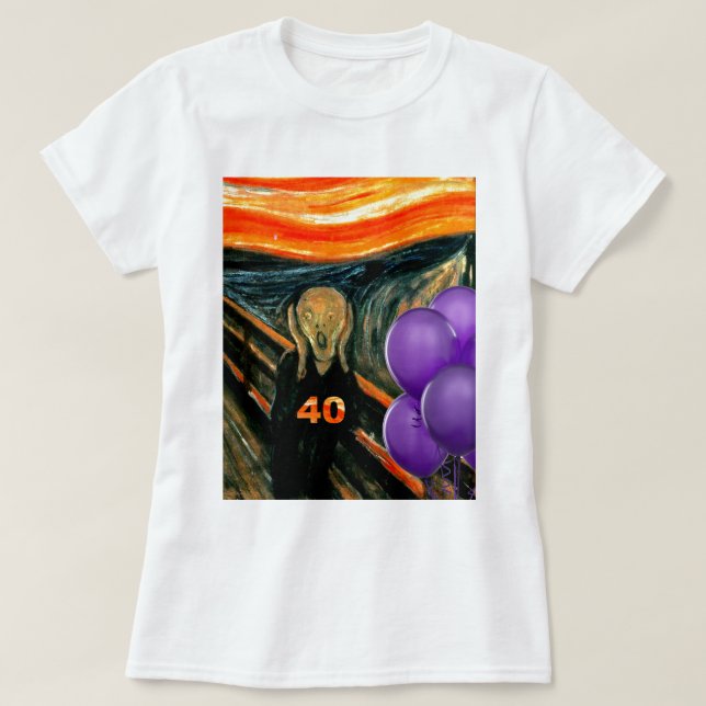T-shirt Quarantième anniversaire drôle (Design devant)