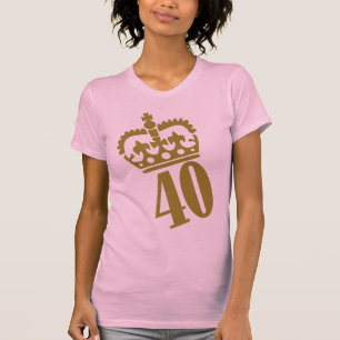 T-shirt quarantième anniversaire - nombre - quarante