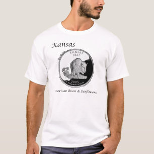 T-shirt Quart d'état - le Kansas