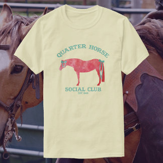 T-shirt Quarter Horse Social Club | Cheval Alezan