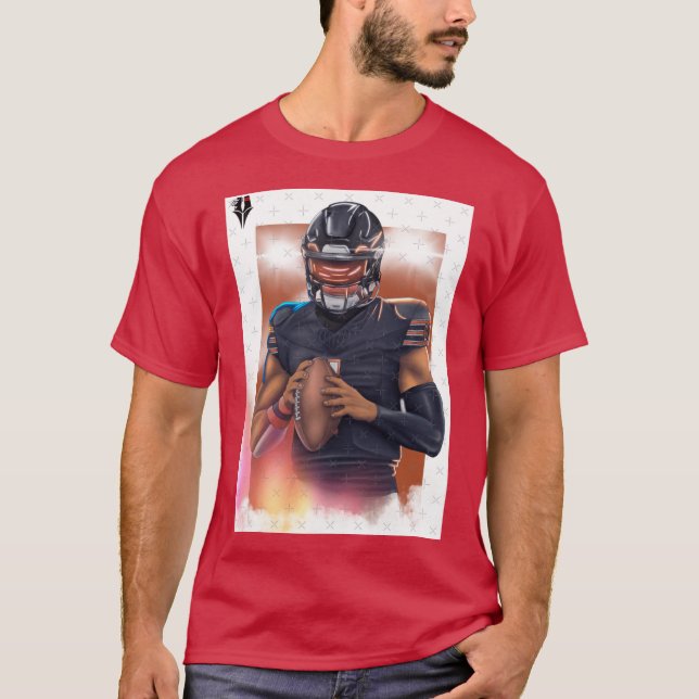 T-shirt Quarterback des Bears Justin Fields (Devant)