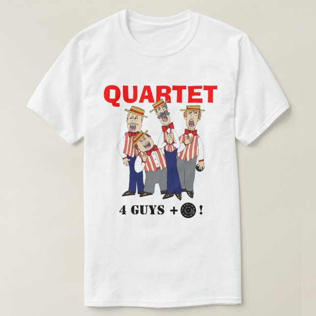 T-shirt Quartet de raseur-coiffeur (Design devant)