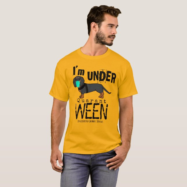 T-shirt Quartier de Dachshund Ween (Devant entier)