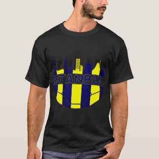 T-shirt Quartier de Fenerbahce Istanbul Turquie skyline po