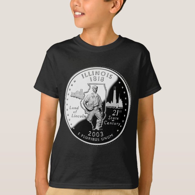 T-shirt Quartier d'État de l'Illinois Reverse Side Faux (Devant)