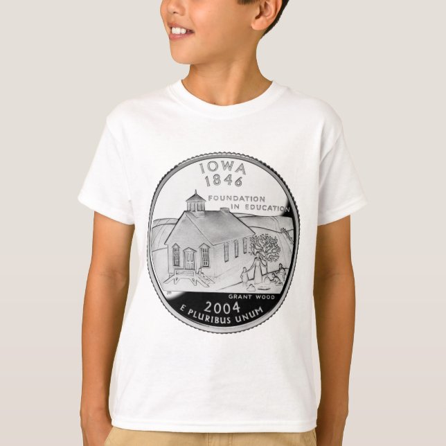 T-shirt Quartier d'État de l'Iowa Reverse Side Faux (Devant)