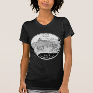 T-shirt Quartier d'État de l'Iowa Reverse Side Faux