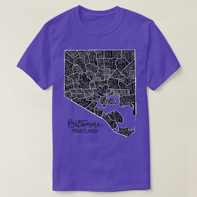 T-shirt Quartiers de Baltimore (Design devant)