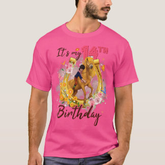 T-shirt Quatorze Ans Fille De 14E Anniversaire Qui Aime Le