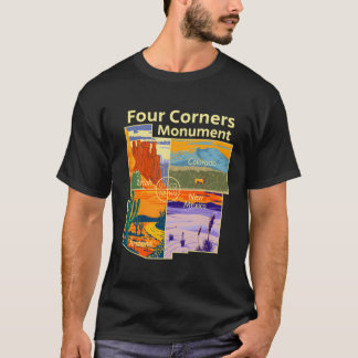 T-shirt Quatre Coins Monut Avec Nous Parcs Nationaux En Pl