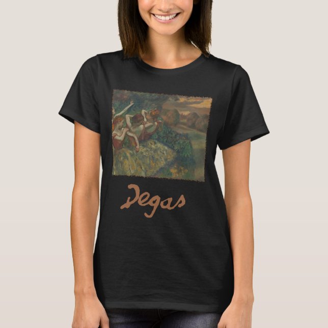 T-shirt Quatre danseurs d'Edgar Degas, Ballet Fine Art (Devant)