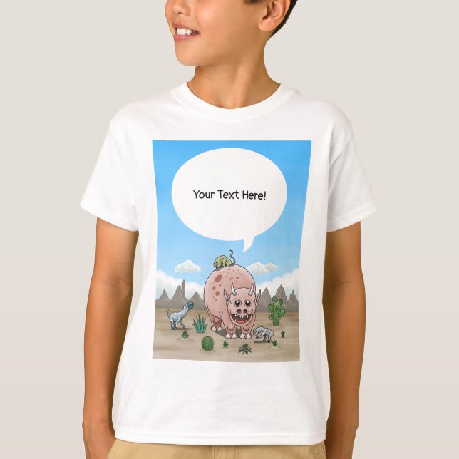 T-shirt Quatre dinosaures Imaginaires (Devant)