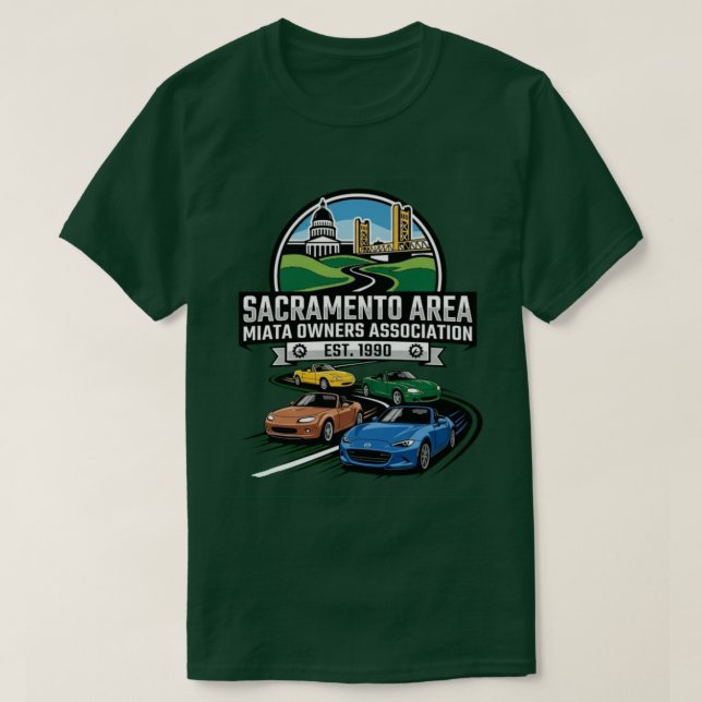 T-shirt Quatre Générations de Miatas (Design devant)