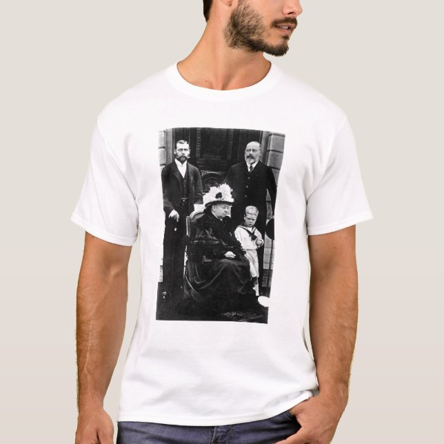 T-shirt Quatre générations de pourcentage victorien (Devant)