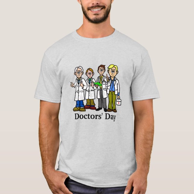 T-shirt quatre hommes médecins (Devant)