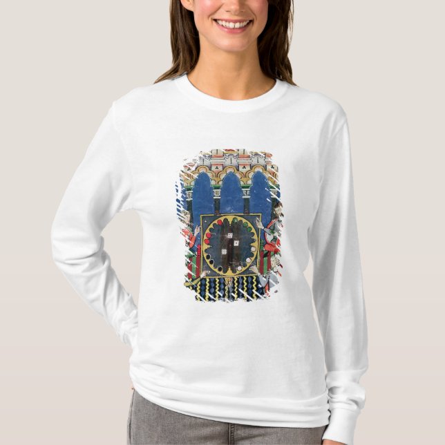T-shirt Quatre joueurs arabes de backgammon (Devant)