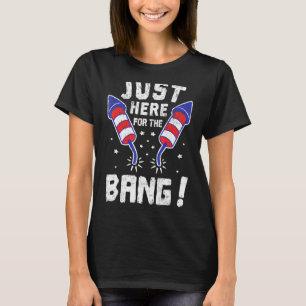 T-shirt Quatre Juillet 4 Juillet Je Suis Juste Là Pour Bai