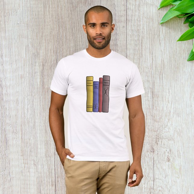 T-shirt quatre livres pour hommes (Créateur téléchargé)