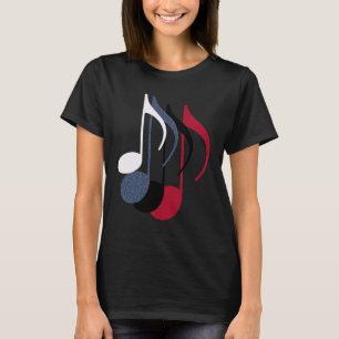 T-shirt quatre notes de musique
