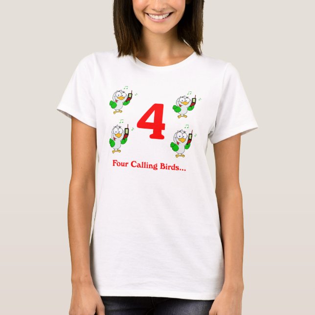 T-shirt Quatre Oiseaux (Devant)