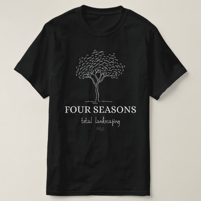 T-shirt Quatre saisons Nombre total de terrains (Design devant)