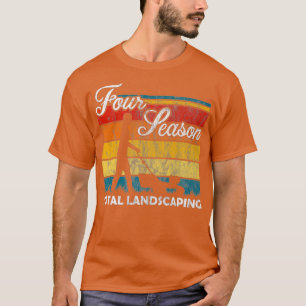 T-shirt Quatre saisons Total Paysage Rétro Vintage