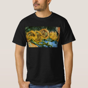 T-shirt Quatre tournesols coupés par Vincent van Gogh