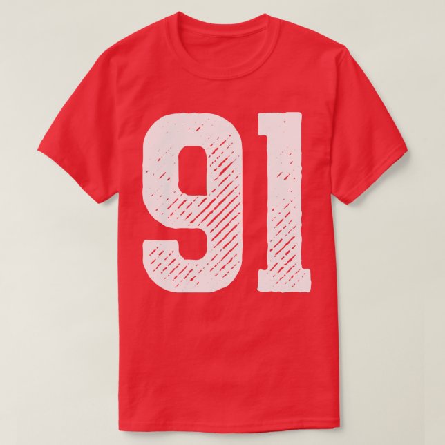 T-shirt Quatre-Vingt-Dix Un 2 (Design devant)