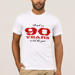 T-shirt quatre-vingt-dixième Nombre personnalisable