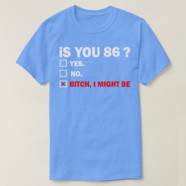 T-shirt quatre-vingt-six 86 Ans 86e (Design devant)