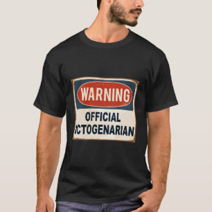 T-shirt Quatre-vingts 8E octogénaire T