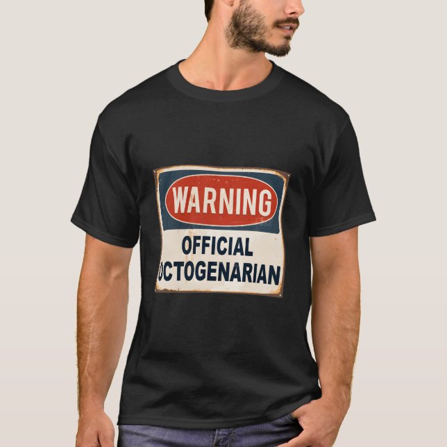 T-shirt Quatre-vingts 8Oème Octogénaire T (Devant)