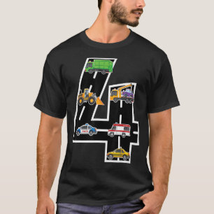 T-shirt Quatrième 4ans 4e anniversaire garçon 4 ans Annive