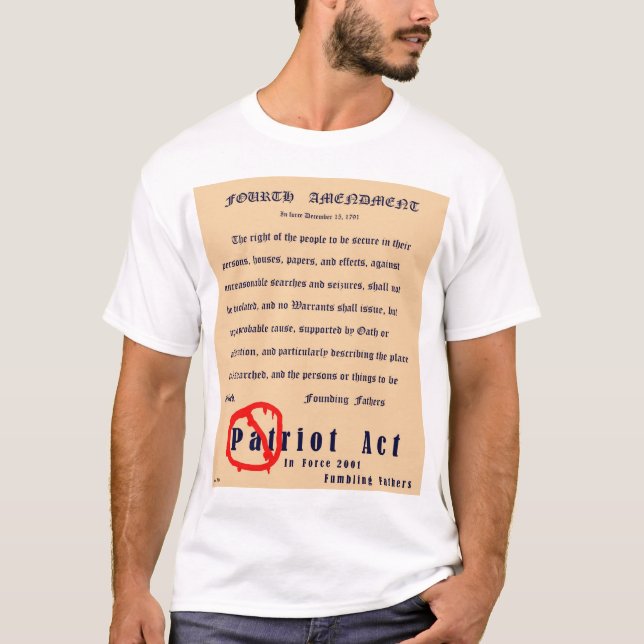 T-shirt Quatrième amendement (avant) (Devant)