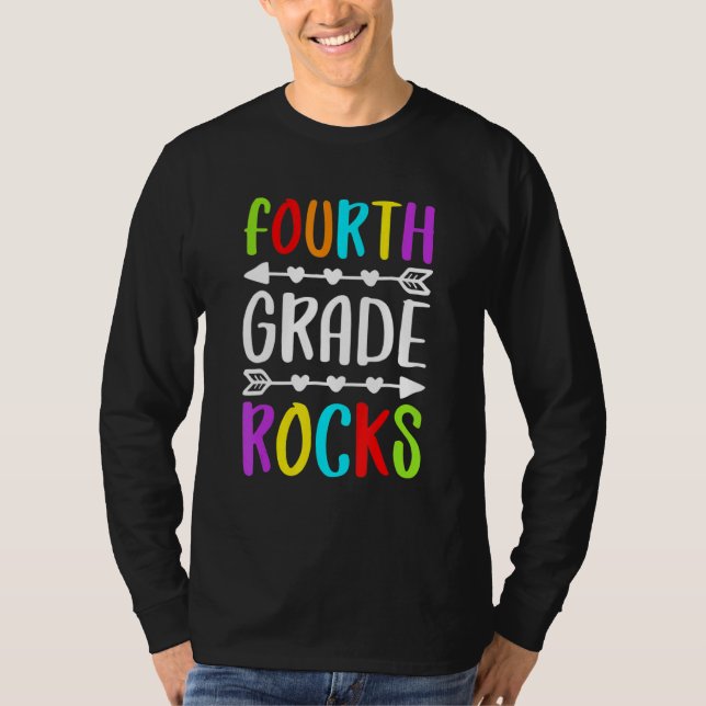T-shirt Quatrième année, ça déchire !   4e année : retour  (Devant)