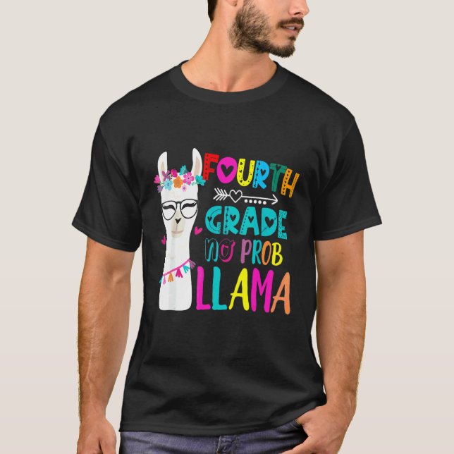 T-shirt Quatrième professeur de 4e année de retour à l'éco (Devant)
