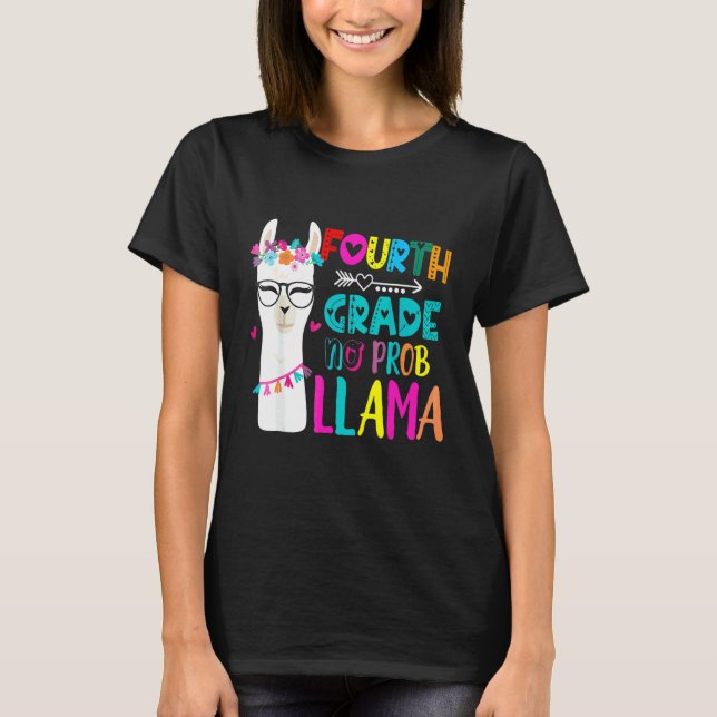 T-shirt Quatrième professeur de 4e année de retour à l'éco (Devant)