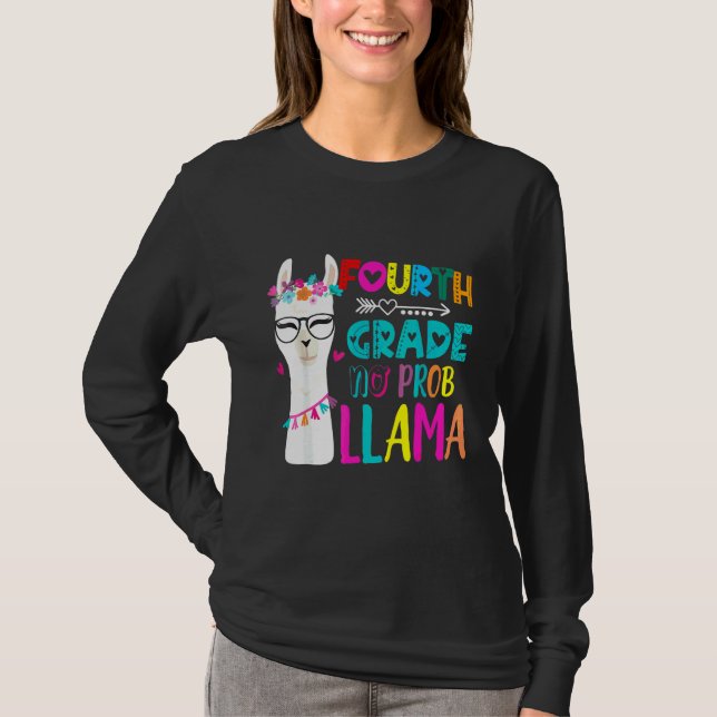 T-shirt Quatrième professeur de 4e année de retour à l'éco (Devant)