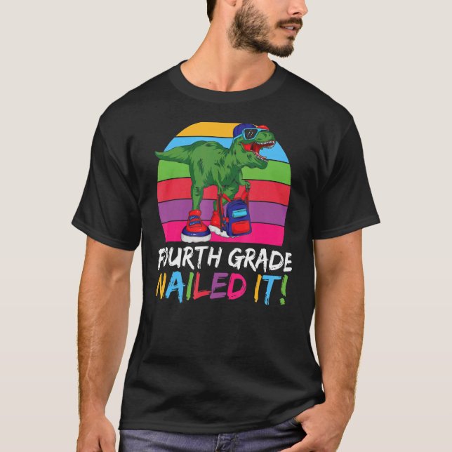 T-shirt Quatrièmement grade cloué It Rex Cute 4e grade (Devant)