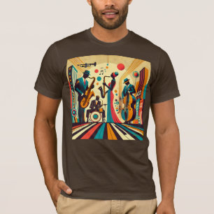 T-shirt Quatuor de l'ère du jazz du milieu du siècle