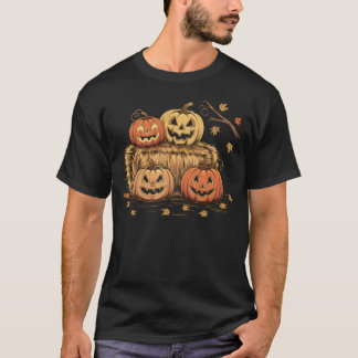T-shirt Quatuor Jack-o-Lantern éffrayant