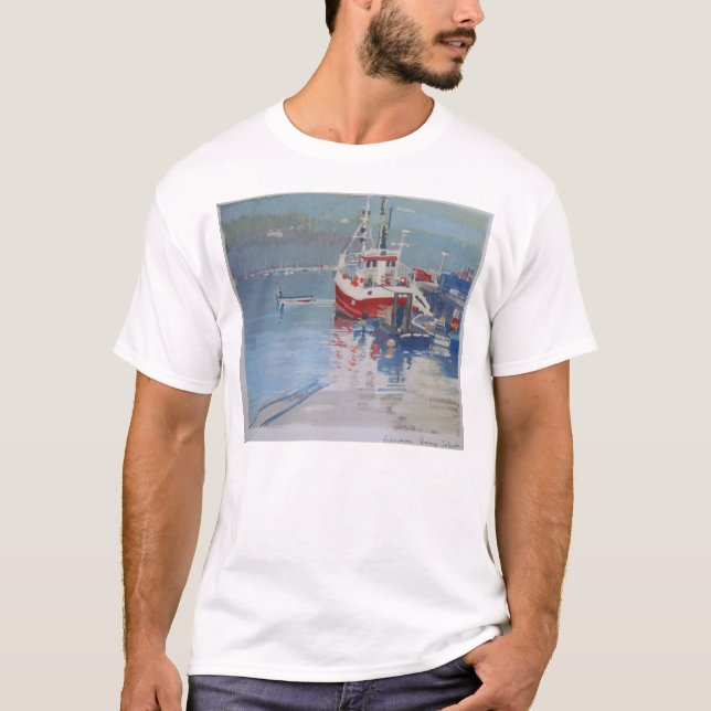 T-shirt Quay Salcombe du pêcheur (Devant)