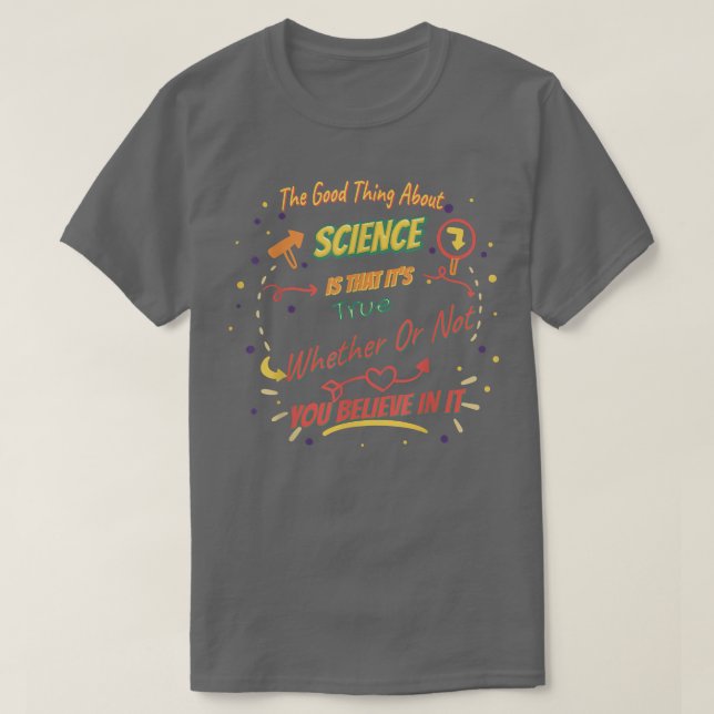 T-shirt Que c'est vrai - Science Funny 2366 (Design devant)