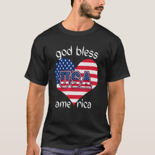 T-shirt Que Dieu Bénisse L'Amérique En Ces Temps Difficile