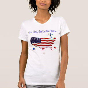 T-shirt Que Dieu bénisse les États-Unis