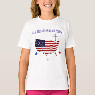 T-shirt Que Dieu bénisse les États-Unis